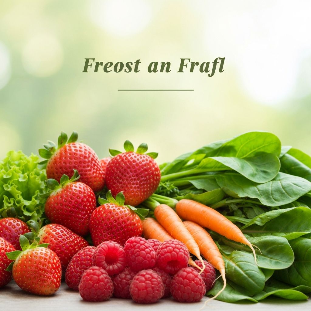 Fresh produce representing nutritional education